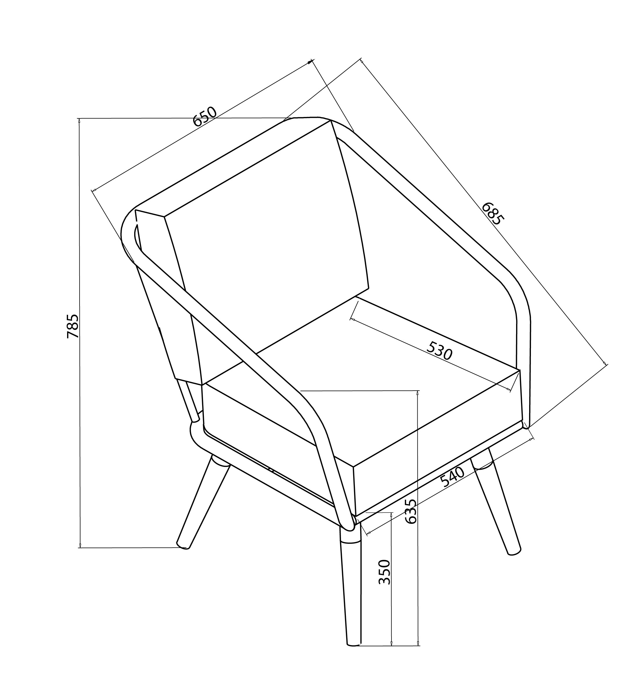 Eden 6 Seat Dining Set dimensions